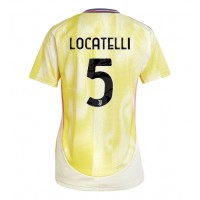 Camiseta Juventus Manuel Locatelli #5 Visitante Equipación para mujer 2024-25 manga corta